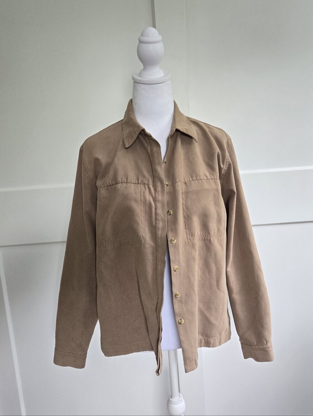 Northern Reflections Tan Womens Size Medium Long Sleeve Shirt